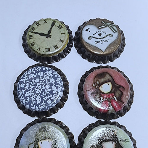 Thumbnail: Santoro London Gorjuss Bottle Caps