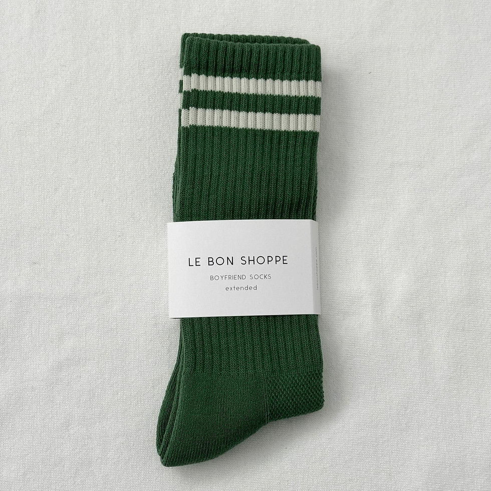 Thumbnail: Extended Boyfriend Socks Moss