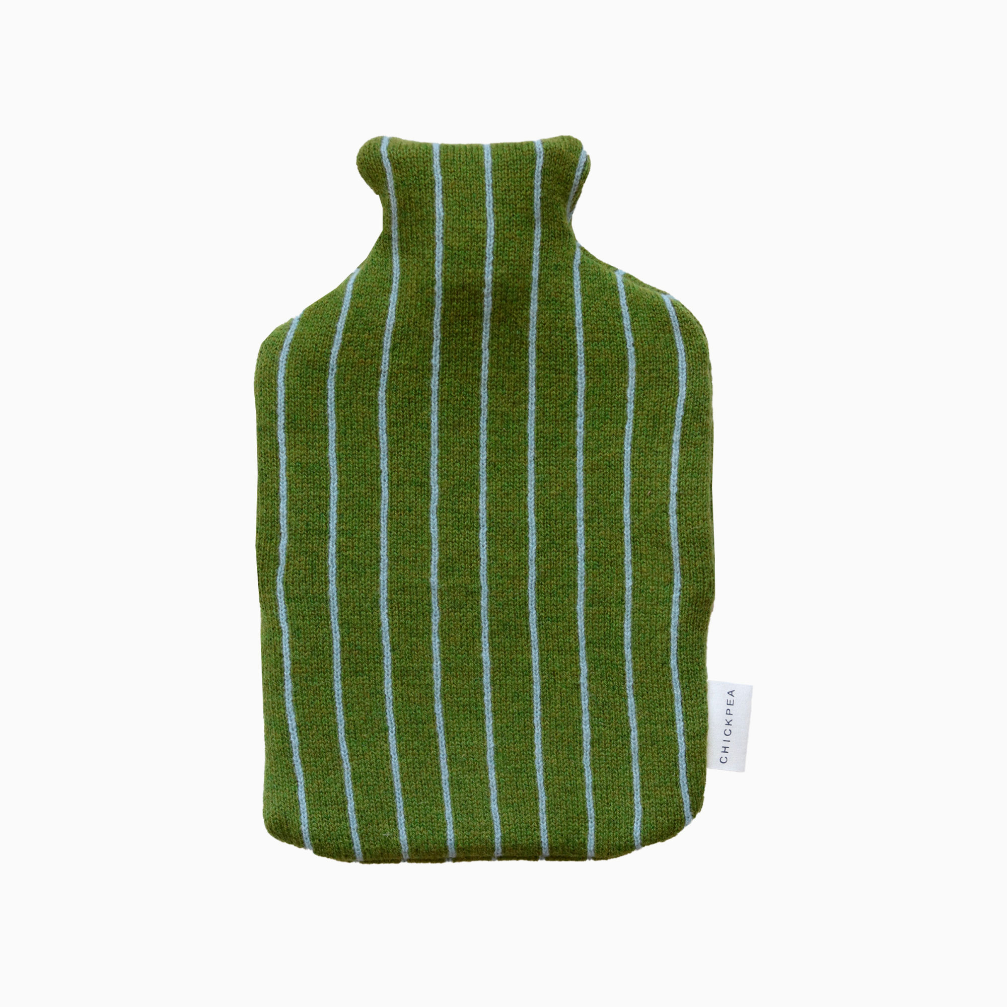Moss and Blue Wide Stripe Hot Water Bottle