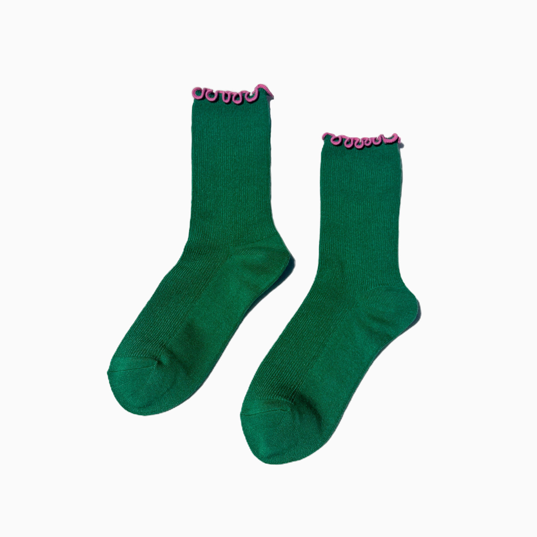 Noble x Le Bon Shoppe Ruffle Socks Spinach