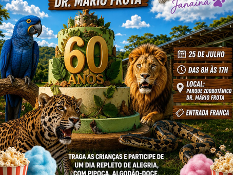Parque Zoobotânico de Varginha comemora 60 anos com programação especial neste sábado