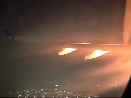 Avião pega fogo após decolagem e faz pouso de emergência em Guarulhos