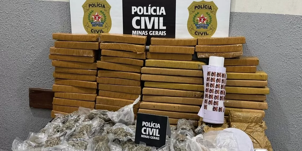 Homem é preso com 50 kg de maconha e 700 pinos de cocaína em galpão de Passos
