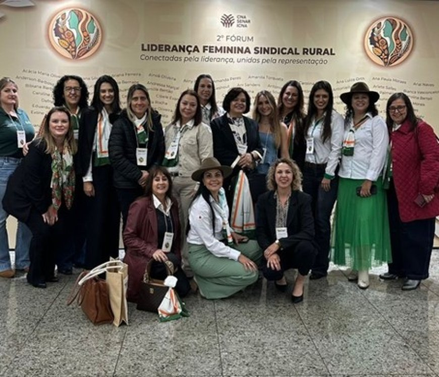Integrantes da Comissão Faemg Mulher e presidentes de SPRs representaram Minas no 2º Fórum de Liderança Feminina Sindical Rural, promovido pela CNA