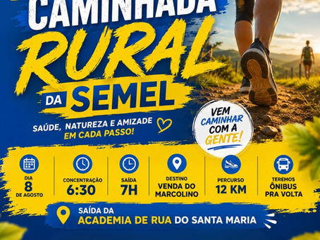Varginha promove segunda edição da Caminhada Rural com percurso de 12 km até a Venda do Marcolino