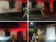 Incêndio na madrugada assusta moradores no Centro de Campo do Meio