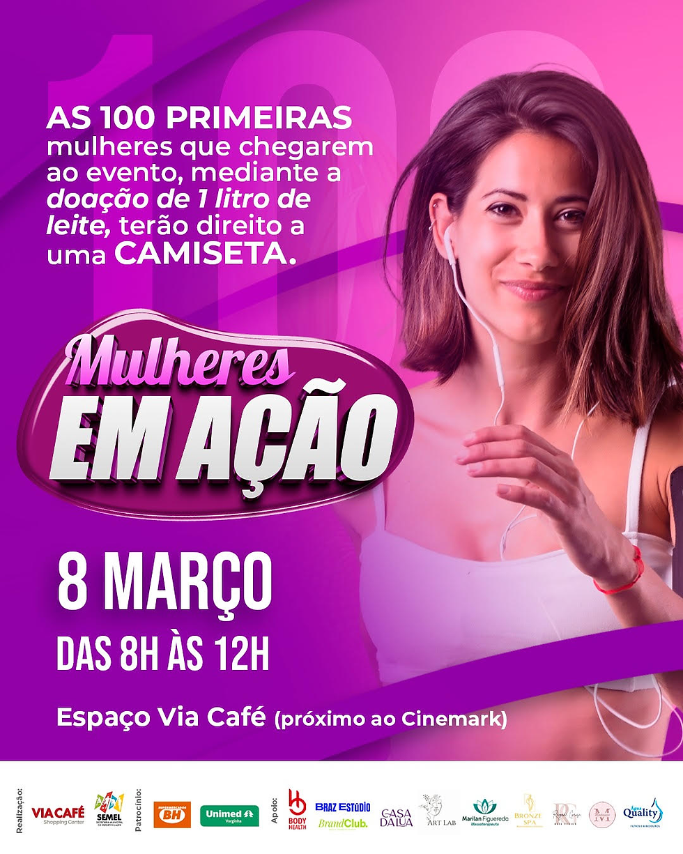 Via Café Shopping promove “Mulheres em Ação” em celebração ao Dia Internacional da Mulher
