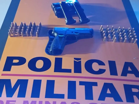 Homem é preso em Lavras com pistola e munições durante blitz na BR-265