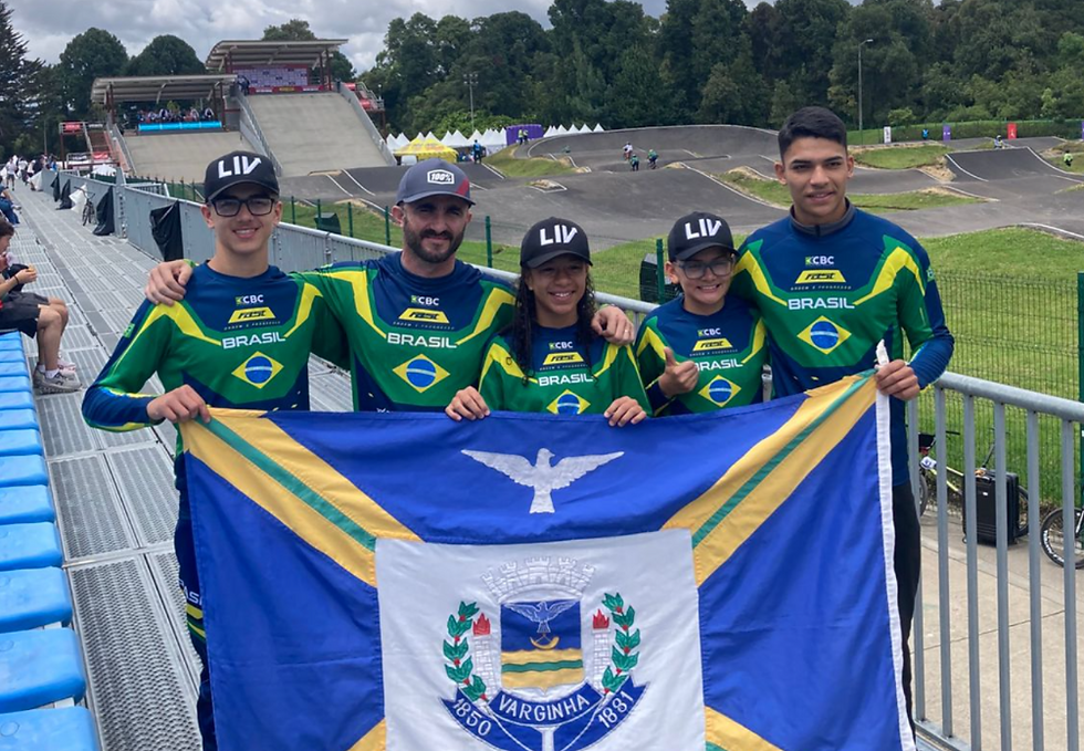 Varginha brilha no Pan-Americano de BMX com títulos e pódios na Colômbia
