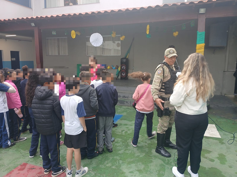 Educação ambiental ganha reforço com participação da Guarda Civil Municipal em escola de Varginha