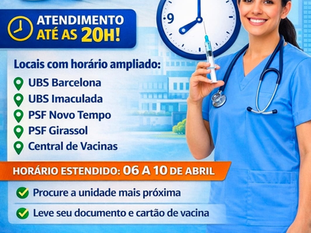 Varginha amplia vacinação contra gripe com atendimento até 20h em cinco unidades