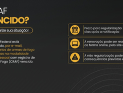 PF notifica por e-mail donos de armas com registro vencido para regularização