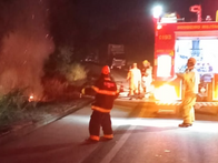 Motociclista morre carbonizado em grave acidente na MGC-491