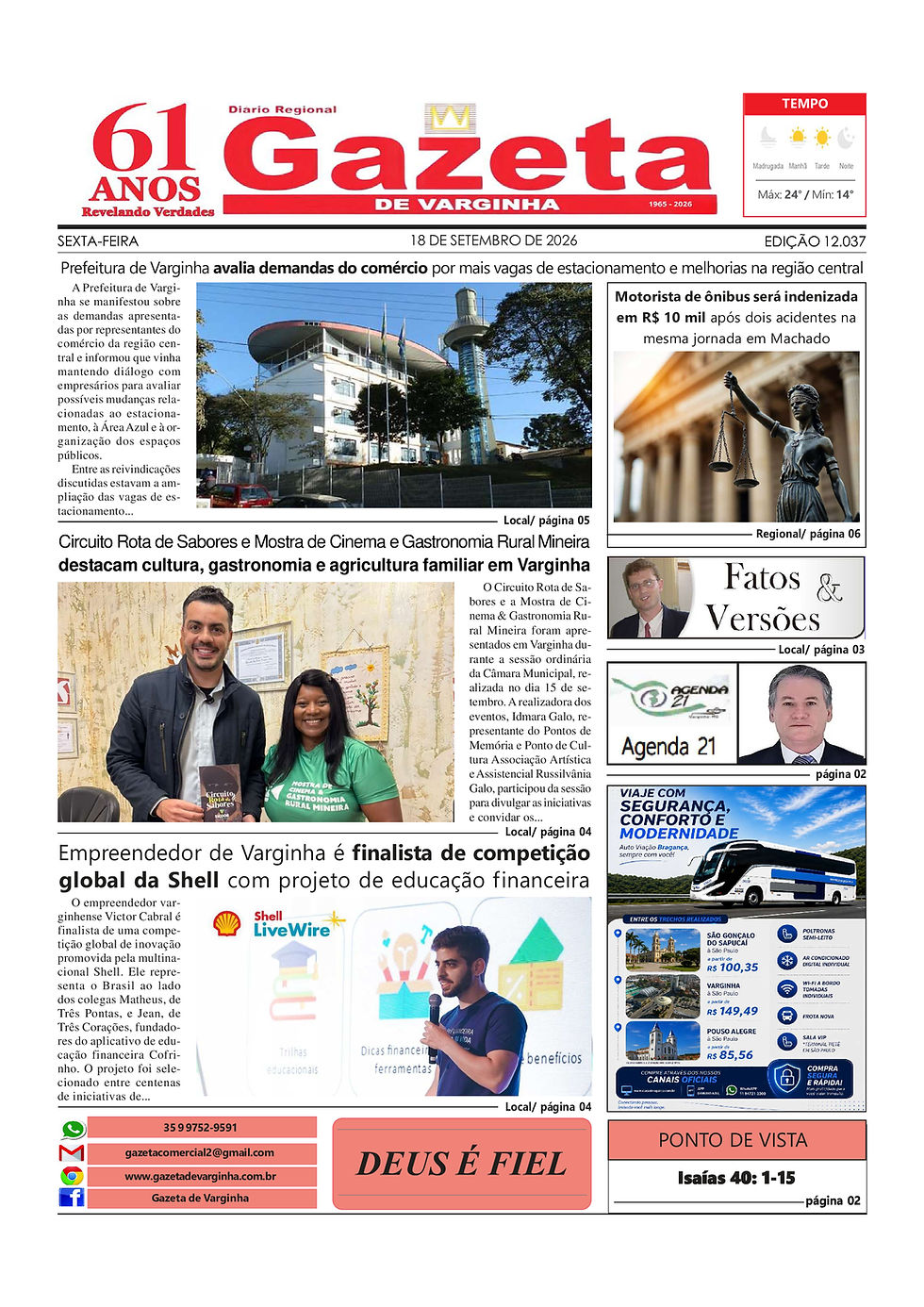 Jornal Gazeta de Varginha Edição 12.037