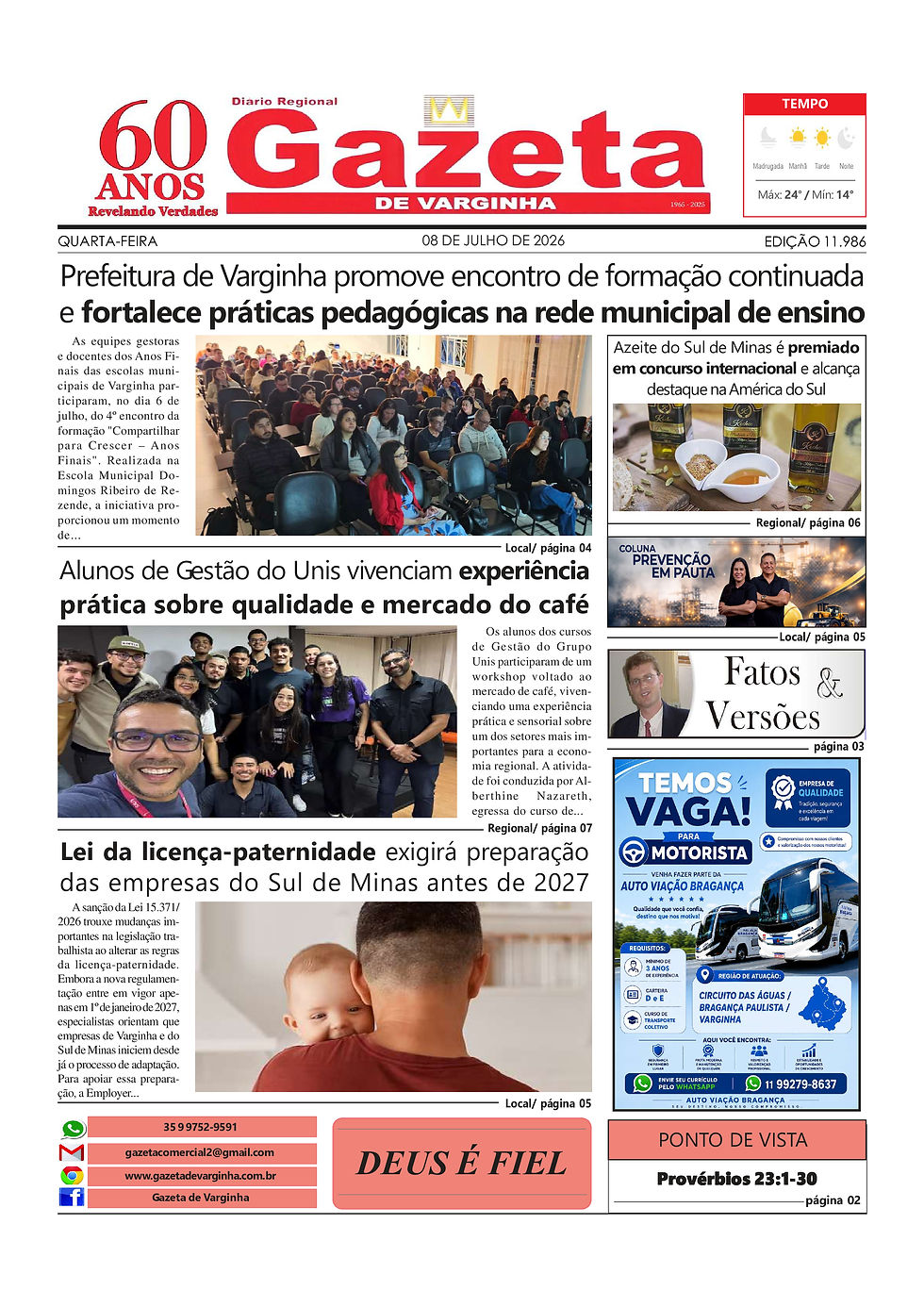 Jornal Gazeta de Varginha Edição 11.986