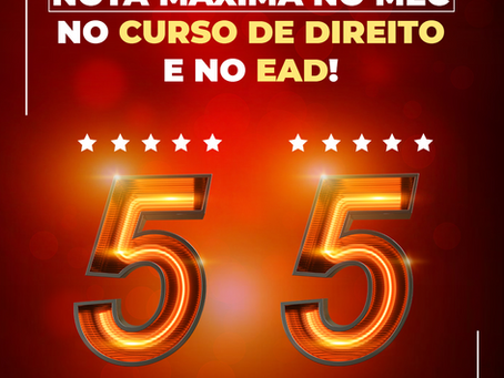 A FADIVA é referência em qualidade de ensino, com nota 5 no MEC no curso de Direito e também em EAD