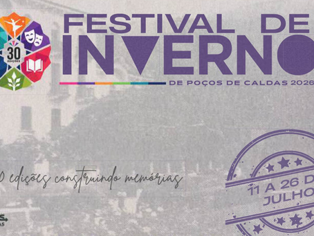 Festival de Inverno de Poços de Caldas celebra 30 anos com mais de 130 atrações entre os dias 11 e 26 de julho