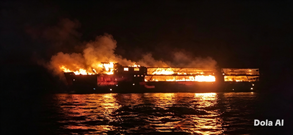 Incêndio em balsa nas Filipinas deixa cinco mortos e 87 desaparecidos; embarcação seguia de Manila para Palawan