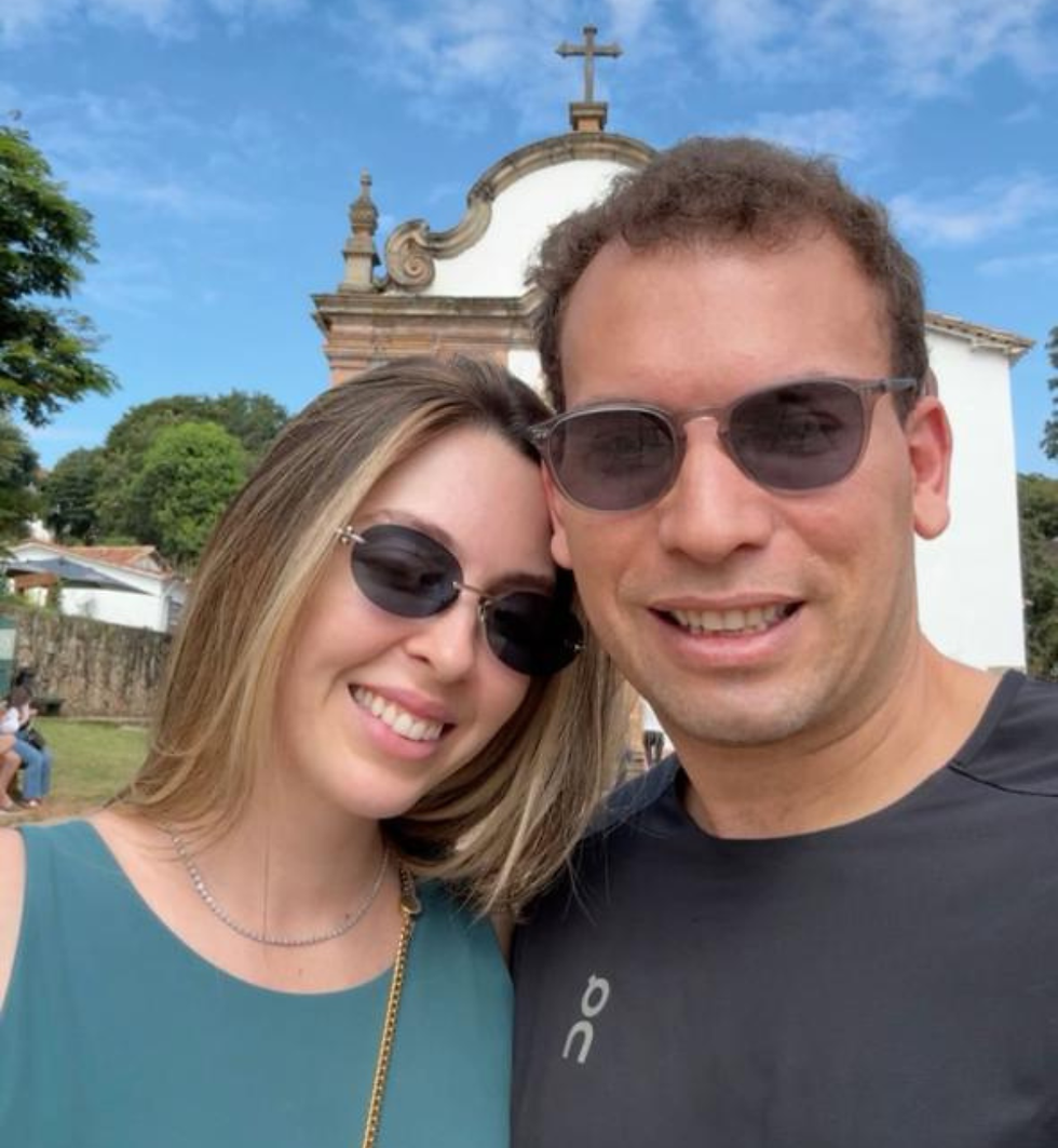 Breno Paiva e esposa Juliana Brito em um fim de semana especial em Tiradentes,