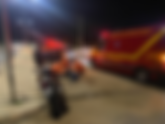 Motociclista fica ferido após colisão com carro em rotatória próxima ao Marcão, em Varginha