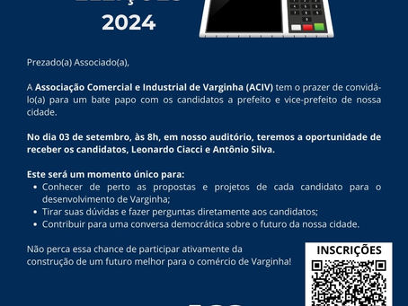 ACIV irá promover bate-papo com candidatos à Prefeitura de Varginha