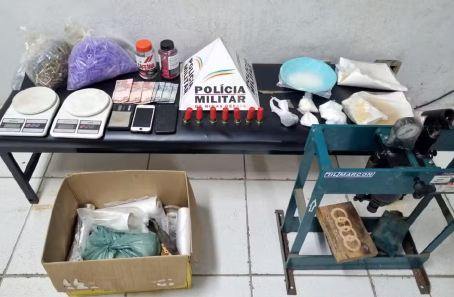 Polícia encontra laboratório de drogas em Alfenas e prende suspeito em flagrante
