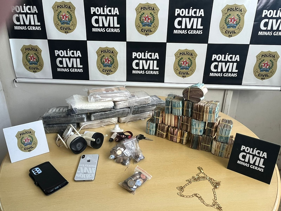 Quatro presos e R$ 171 mil apreendidos em operação contra o tráfico na região Central de MG