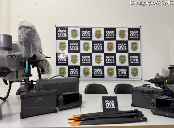 Drone de R$ 250 mil roubado no Tocantins é achado em Uberlândia pela PCMG