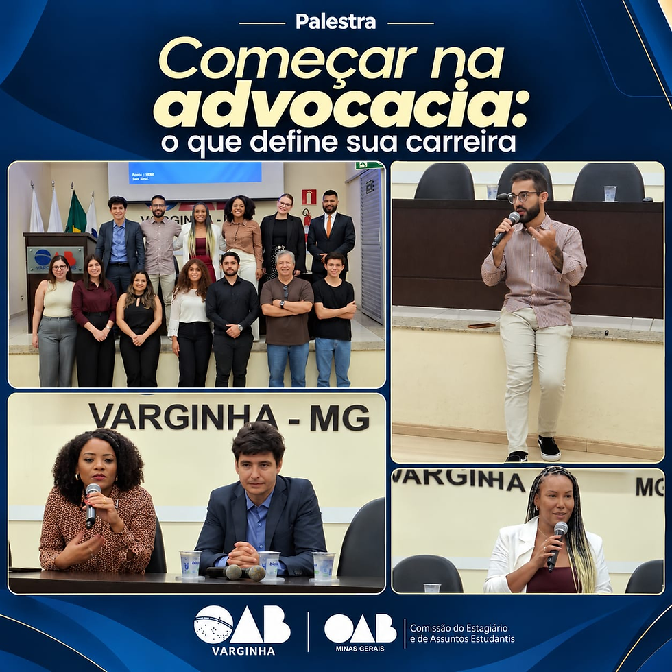 Jovens profissionais do Direito participam de palestra sobre os desafios da advocacia em Varginha