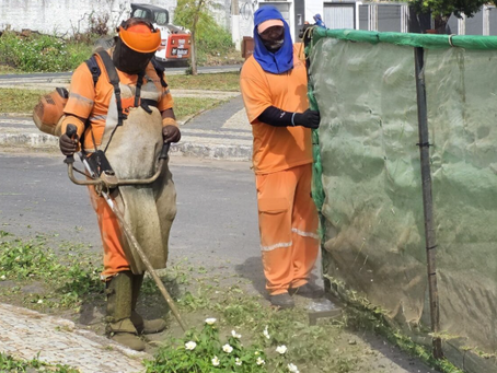 Limpeza urbana avança em bairros e avenidas de Varginha nesta sexta-feira (5)