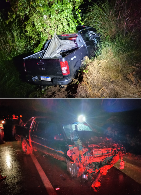 Colisão frontal em BR-459 mobiliza Corpo de Bombeiros em Caldas