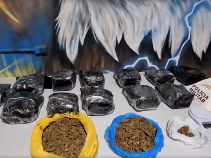 Apreensão de skunk avaliada em R$ 100 mil mobiliza a PM em Ipatinga