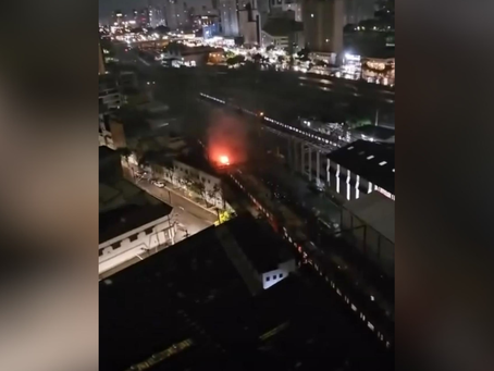 Incêndio em trem paralisa linhas ferroviárias na capital paulista