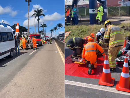 Simulado de acidente com múltiplas vÃtimas e produtos perigosos em Varginha