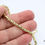 Thumbnail: 18k solid gold Round Byzantine chain necklace optional length and width