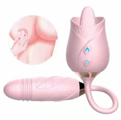 Thumbnail: Roses Sucker Tongues 10 Speed Waterproof Electric Adult Toys For Women