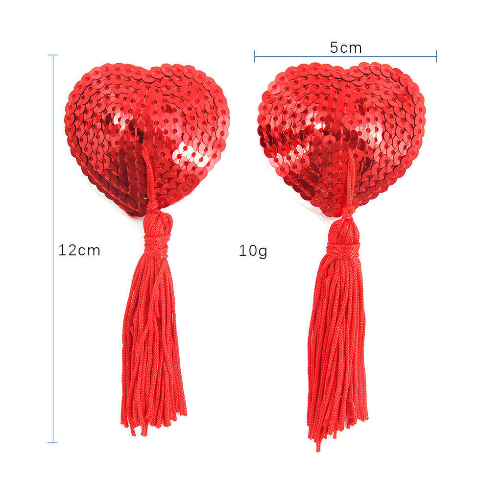 Thumbnail: Women Reusable Sexy Breast Pasties Nipple Stickers Cover Heart Shaped Breast Bra