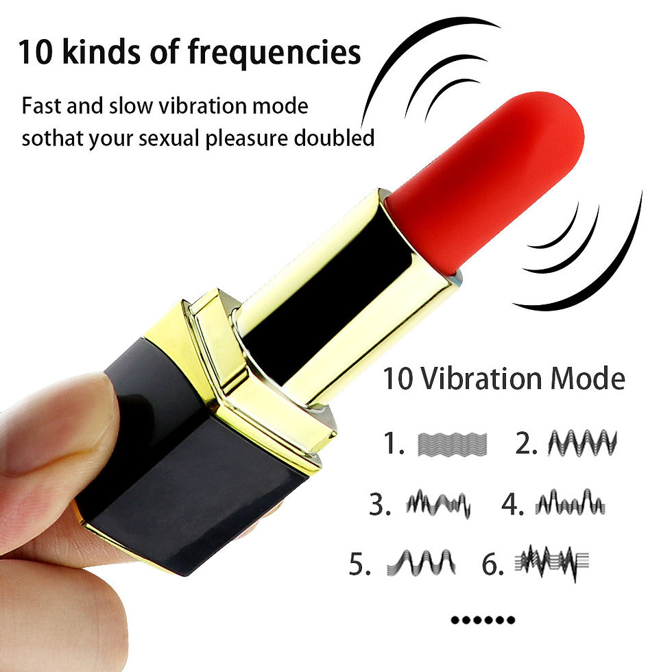 Thumbnail: Lipstick Vibrator Nipple Massage 10 Speed G-Spot Stimulator Sex Toy For Women