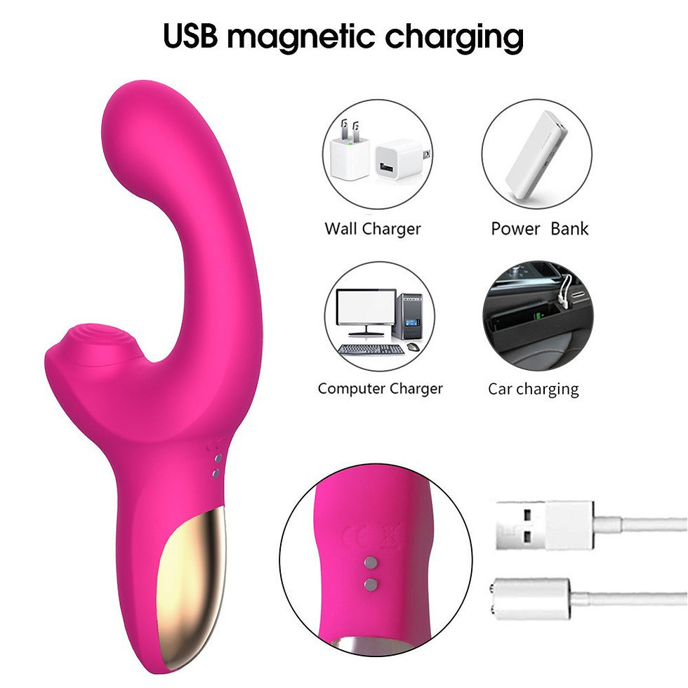Thumbnail: Vibrator With 10 Vibrating & Sucking Modes Clitoral Stimulator Sex Toy For Women