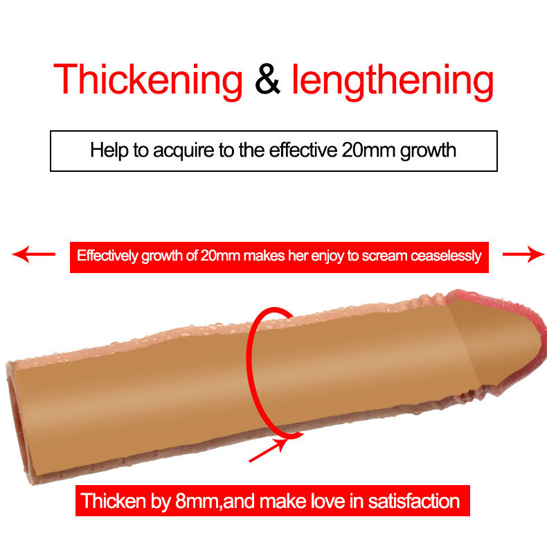 Thumbnail: Silicon Penis Sleeve With Vibration For Men
