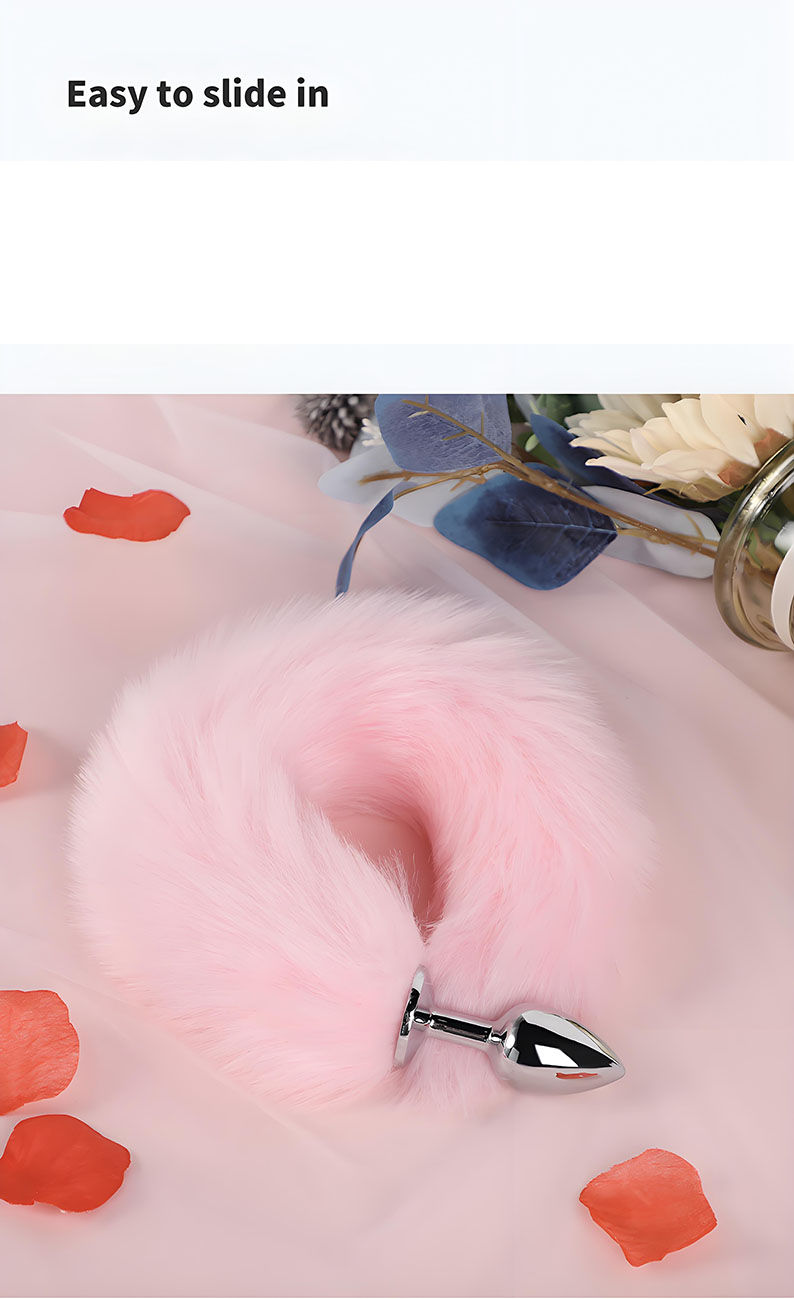 Thumbnail: Feather Toy Metal Butt Plug Sex Toys Adult Accessories For Women