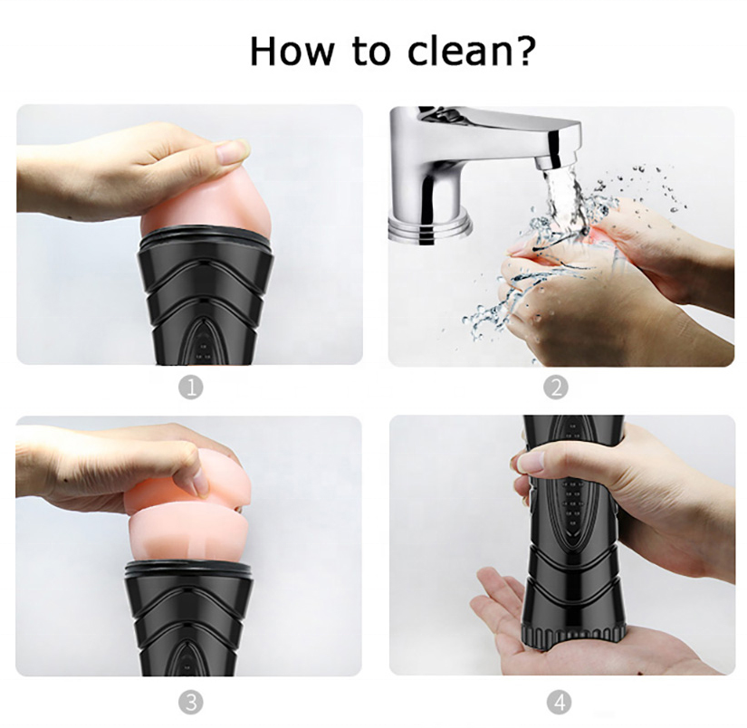 Thumbnail: Male Masturbator Vagina Shape Vibrating Sex Toy
