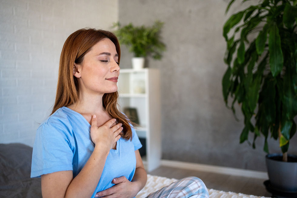 reduce stress with deep breathing