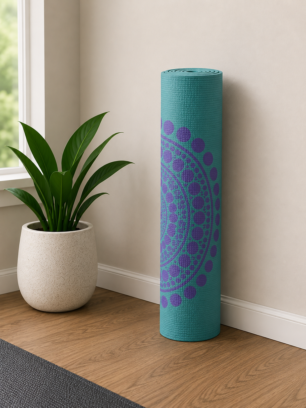 Giam yoga mat for stretching, workouts and foam rolling in midlife