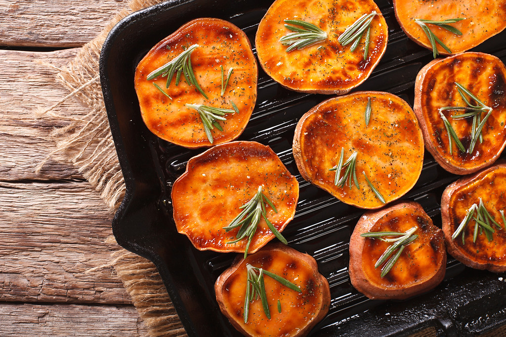 Rosemary Garlic Sweet Potato Crisps