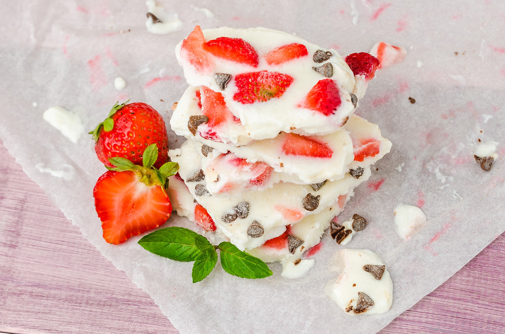 Strawberry Yogurt Bark recipe