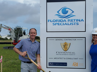 Florida Retina Specialists Breaks Ground on its Third Office Location in Viera on 9/25/20