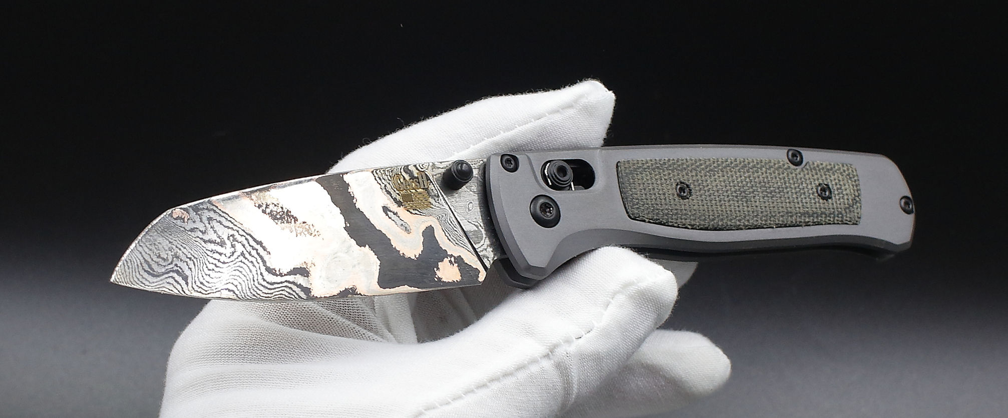 Copper Sheep - 535 Copper Damascus Bugout - Full Knife