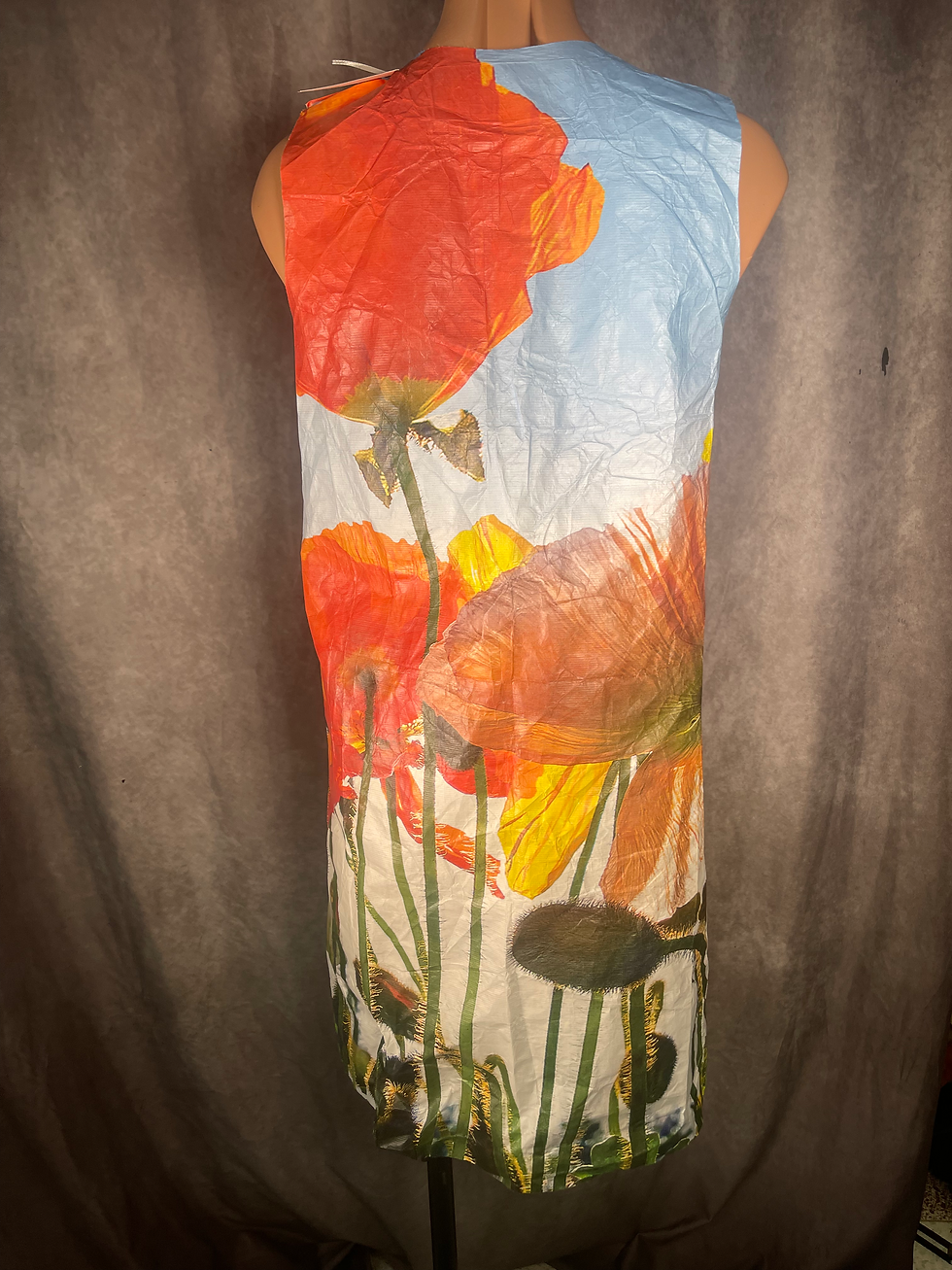 Thumbnail: Vintage-Inspired Poppy Field Paper Dress
