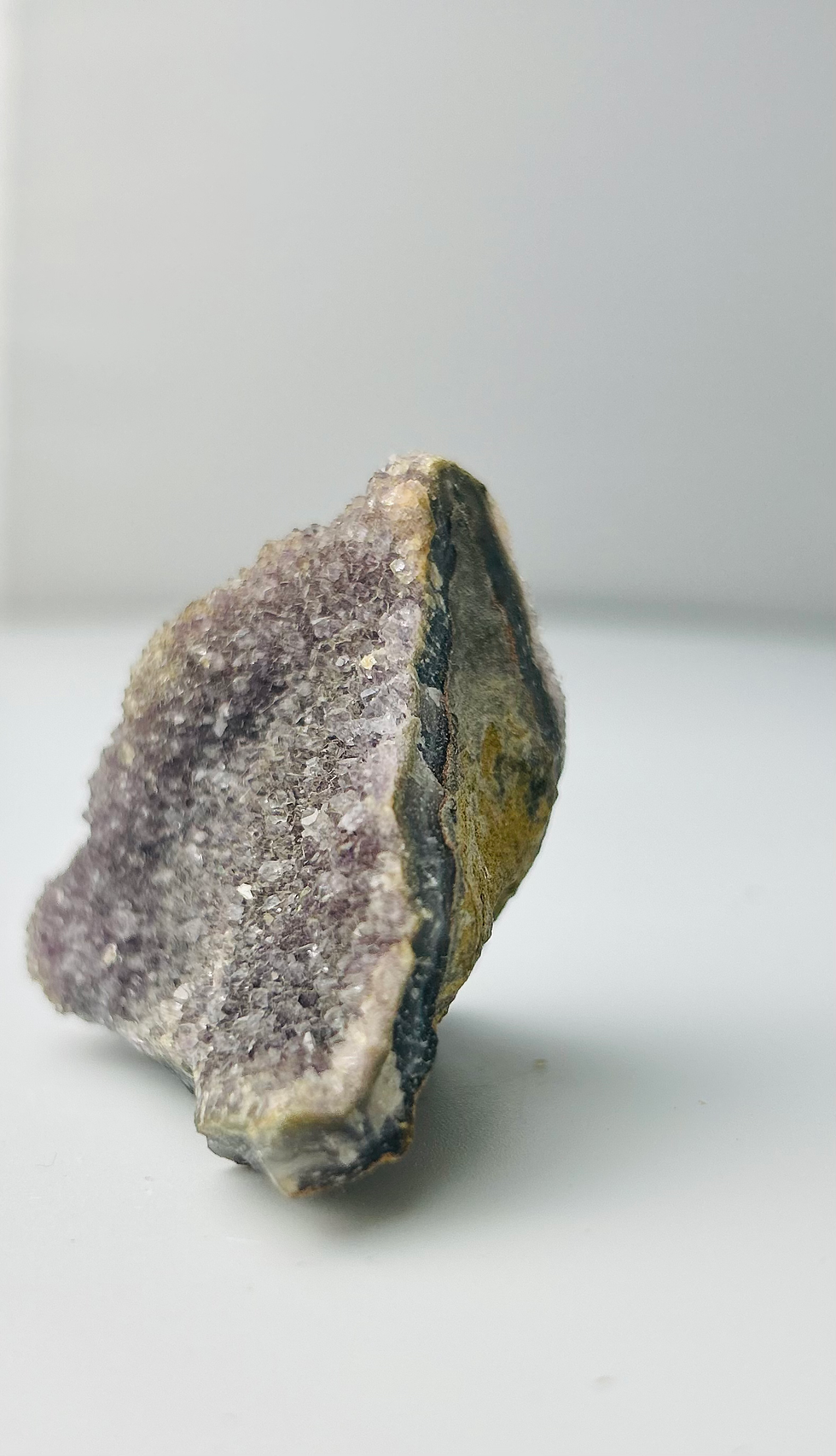 Thumbnail: back of drusy amethyst cluster